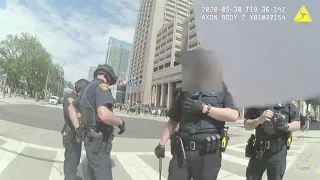 Portion of Cleveland Police commander's body camera from downtown protest released