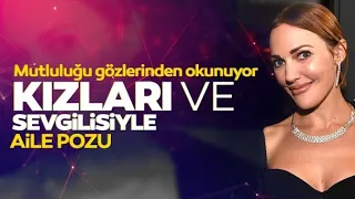 Meryem Uzerli'den kızları ve sevgilisi ile aile pozu. Uzerli'nin mutluluğu gözlerinden okunuyor