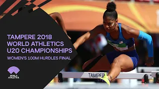 Women's 100m Hurdles Final - World Athletics U20 Championships Tampere 2018