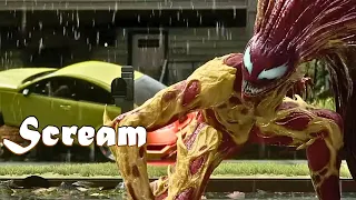 Spider Man fighting with Scream