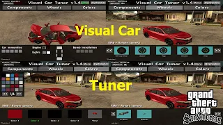 How to download and install Visual Car Tuner V1.4 in GTA San Andreas ||Zaeem Gaming Zone||