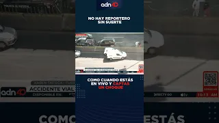 🚨 adn40 capta choque en periférico completamente en vivo