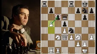Гарри КАСПАРОВ виртуозно проводит АТАКУ пешечного меньшинства! Шахматы.