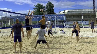 Volleyball in two touches. Training "Zenith" St. Petersburg.