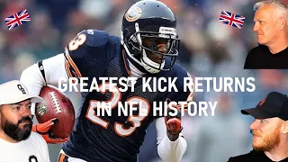 Greatest Kick Returns in NFL History  REACTION!! | OFFICE BLOKES REACT!!