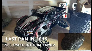 Traxxas xmaxx you can’t kill all stock with RPM rear bearing carriers finally gets fixed & serviced