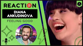 REACTION m/v DIANA ANKUDINOVA - "Feeling Good" | SWEET Karaoke Time 🎤