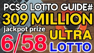 PCSO 6/58 ULTRA LOTTO GUIDE JUNE 25 TO 30, 2023