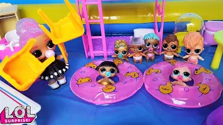 POOL IN THE KINDERGARTEN GROUP! Kids LOL bathed in the garden) # dolls #LOL surprise # Cartoons lol