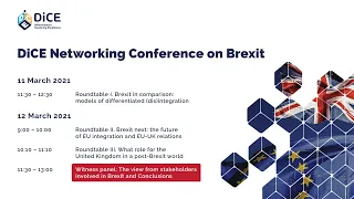 The view from stakeholders involved in Brexit | DiCE Networking Conference on Brexit