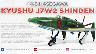 Building the 1/48 Hasegawa Kyūshū J7W2 Shinden Kit: A Detailed Review and Assembly Guide SCALE MODEL