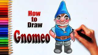 Drawing Gnomeo from Gnomeo & Juliet || easy drawing step by step