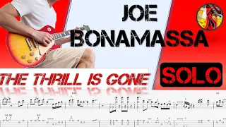 🔴 How To Play Joe Bonamassa´s Solo - The Thrill Is Gone + Tabs | Blues Guitar Lesson
