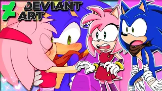 Sonic & Amy VS DeviantArt - SONIC BOOM EDITION (FT Tails)