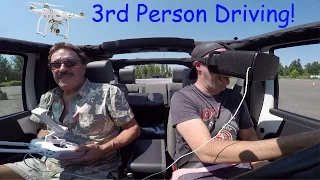 Third Person Driving with Phantom 3 Drone | UNLAWFUL BUT FUN!