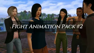 The Sims 4- Fight Animation Pack #2 "Knock Em Out One By One"
