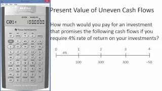 PV of Uneven Cash Flows using the BA II Plus Calculator