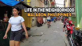 life in the Philippines at malabon City [4k] Walk tour