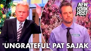 ‘Wheel of Fortune’ host Pat Sajak takes heat for ‘ungrateful’ contestant crack | New York Post