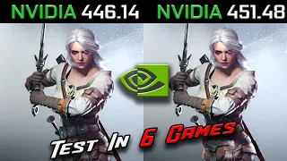 451.48 Vs 446.14 Nvidia Driver New Vs Old Tested In Games