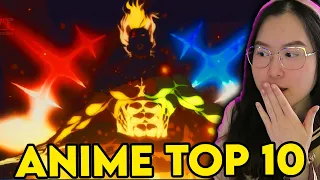 First Time Watching Top 10 Best Anime Fights of Spring 2023 - Anime Reaction