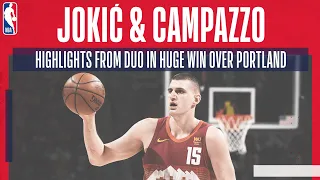 JOKIĆ & CAMPAZZO LEAD DENVER 😤 | Extended highlights from duo in vital Portland victory