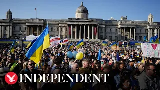 Thousands gather in London for Ukraine solidarity march