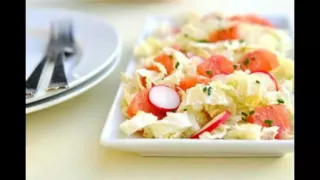 Салат к шашлыку из капусты с грейпфрутом