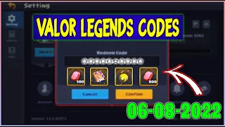 Valor Legends Gift Codes June 2022 | Valor Legend Redeem Code 2022 redeem code game