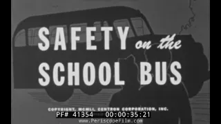 " SAFETY ON THE SCHOOL BUS "  1951 SUPERIOR COACH CO. EDUCATIONAL FILM   41354