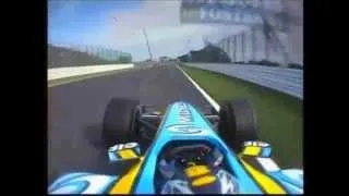 Fernando Alonso overtake Michael Schumacher in 130R - Suzuka 2005