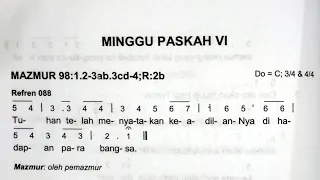 Mazmur Tanggapan [Edisi Baru] Minggu 5 Mei 2024 - MINGGU PASKAH VI - Tahun B