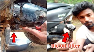 Hidden Oil Filter In Honda Dio|| Honda Dio Engine Oil Change🤔🤔 ||BK02||