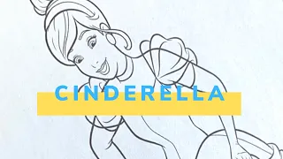 Disney Princess Cinderella Coloring Video