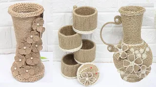 5 Jute craft ideas | Jewelry storage box and home decorating ideas