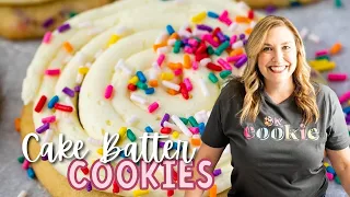 Copycat Cake Batter Cookies - BETTER than Crumbl!