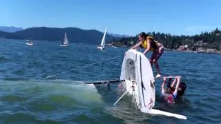 Righting A Capsized Boat