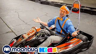Super Fast Go Karts | Blippi! | Kids Songs | Moonbug Kids