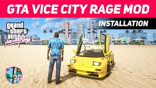 GTA VICE CITY RAGE MOD FOR LOW END PC 😍 (INSTALLATION GUIDE)