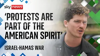 In full: Sky News speaks to student at the centre of US campus protests | Israel-Hamas war