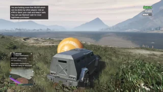 GTA 5 Online -  Let's see if the big orange ball floats