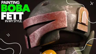 I MADE BOBA FETT | DESIGNER ART TOY PAINTING TIMELAPSE