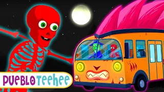 Pueblo Teehee | Las ruedas del autobús de miedo - Canciones animadas para niños