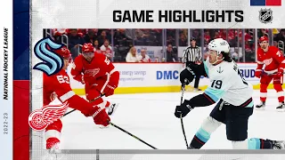 Kraken @ Red Wings 3/2 | NHL Highlights 2023