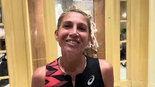 Sara Hall after taking 15th at 2024 Boston Marathon