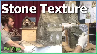 Sculpting Stone Wall Texture With Elevated Corners for Weta Workshop Commission #5