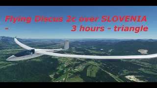 Flight with a glider in a triangle over Slovenia - Discus 2c