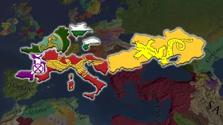 What If Attila The Hun Had Won The Battle of Catalaunian - Eu4 Timelapse