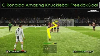 PES 2019 | C.RONALDO Amazing Knuckleball Free Kick Goal