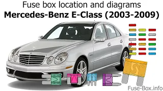 fuse box location and diagrams mercedes-benz e-class 2003-2009 #fuses #diagram #fuse